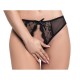 Culotte noire ouverte - MAL115BLK