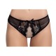 Culotte noire ouverte - MAL115BLK