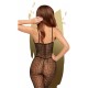 Bodystocking ouvert à l'entrejambe Noir Dark wish - PH0033BLK