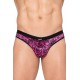 String imprimé rose et noir New Look - LM2299-02PKB