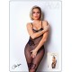 Bodystocking résille noire avec fine bretelles - Le Numéro 6 - Collection Bodystocking - CM99006