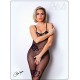 Bodystocking résille noire avec fine bretelles - Le Numéro 6 - Collection Bodystocking - CM99006