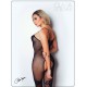 Bodystocking résille noire avec fine bretelles - Le Numéro 6 - Collection Bodystocking - CM99006