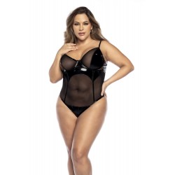 Bodysuit Wet Look Black - MAL2732XBLK