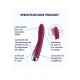 Vibromasseur USB tête rotative point G rouge Spinning Vibe 1 Satisfyer - CC597855