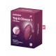 Vibromasseur à poser, stimulateur clitoridien rouge Tap Climax 1 Satisfyer - CC597858