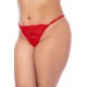 Nuisette courte grande taille rouge et string - MAL7562XRD