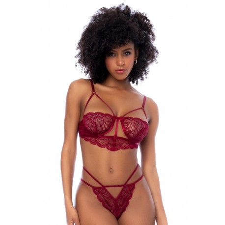 Ensemble 2 pièces couleur framboise - MAL8878ROSW