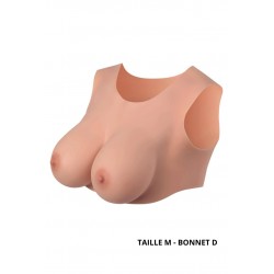 Buste seins réaliste couleur peau claire Taille M Bonnet D - CC730014019404